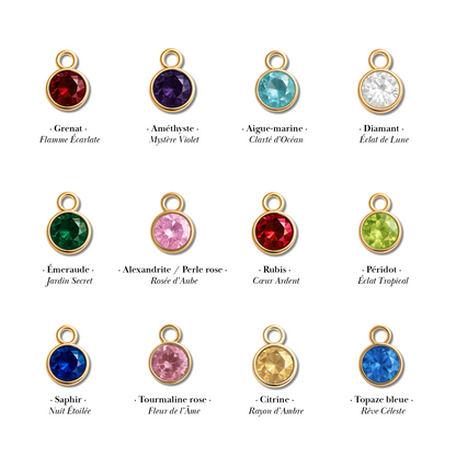 Cristaux étoilés Maison Tiana – toutes les déclinaisons poétiques pour le collier.