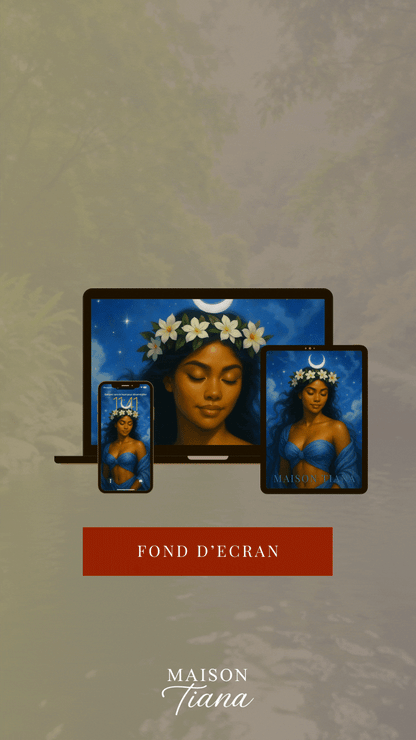 Trois formats inclus pour sublimer vos écrans avec douceur : téléphone, tablette et ordinateur. Une création poétique signée Maison Tiana.