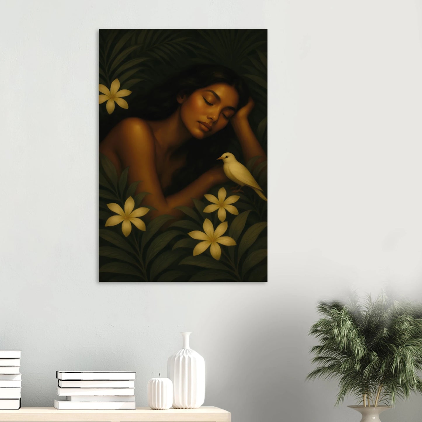 Vue d’ensemble de l’affiche fine art « Repos Sacré » sans cadre.