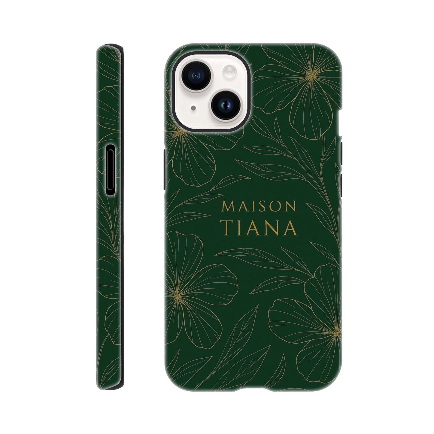 Ensemble de coques iPhone Maison Tiana – collection artistique et raffinée.