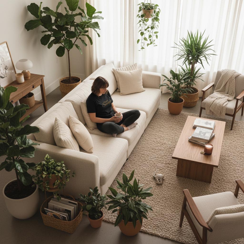 T-shirt Muse Sauvage noir profond – broderie dorée, design exclusif Maison Tiana